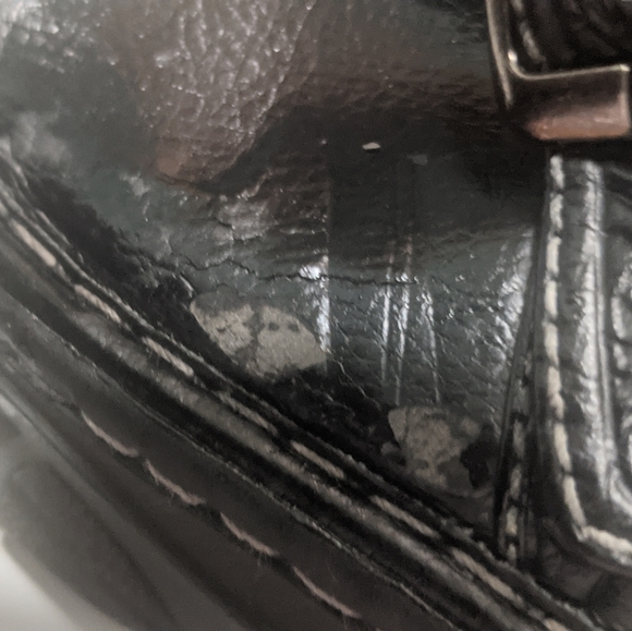 Emergency Exit Platform Slides Vegan Faux Leather Toe Thong Womens Black Sizes 7 - Picture 3 of 15